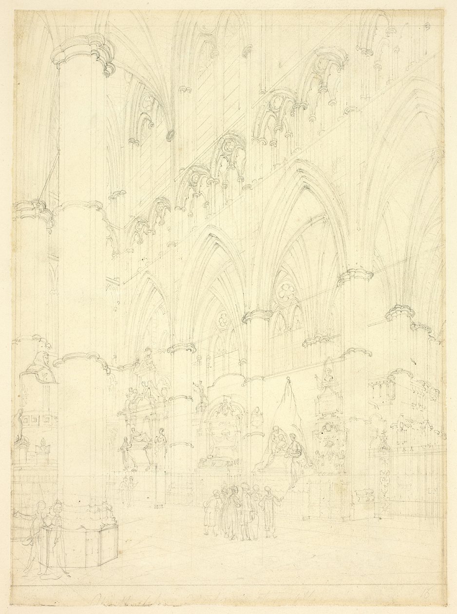 North Aisle, Westminster Abbey alkotó: Augustus Charles Pugin