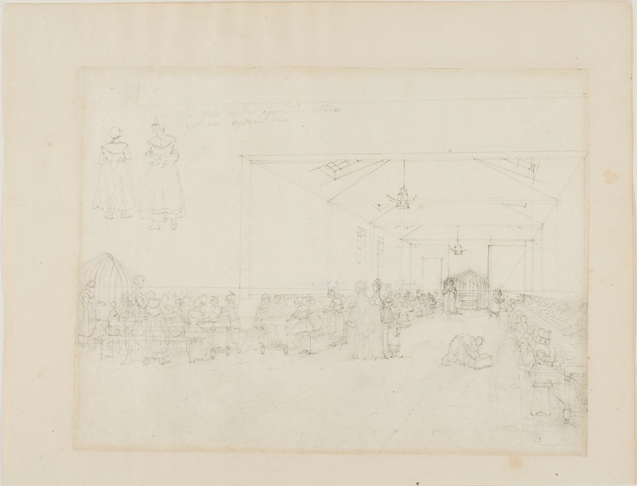 Tanulmány az étkezőteremhez, Menedékház alkotó: Augustus Charles Pugin