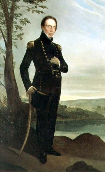 John Piper kapitány (1773-1851) portréja, 1826 körül. alkotó: Augustus Earle