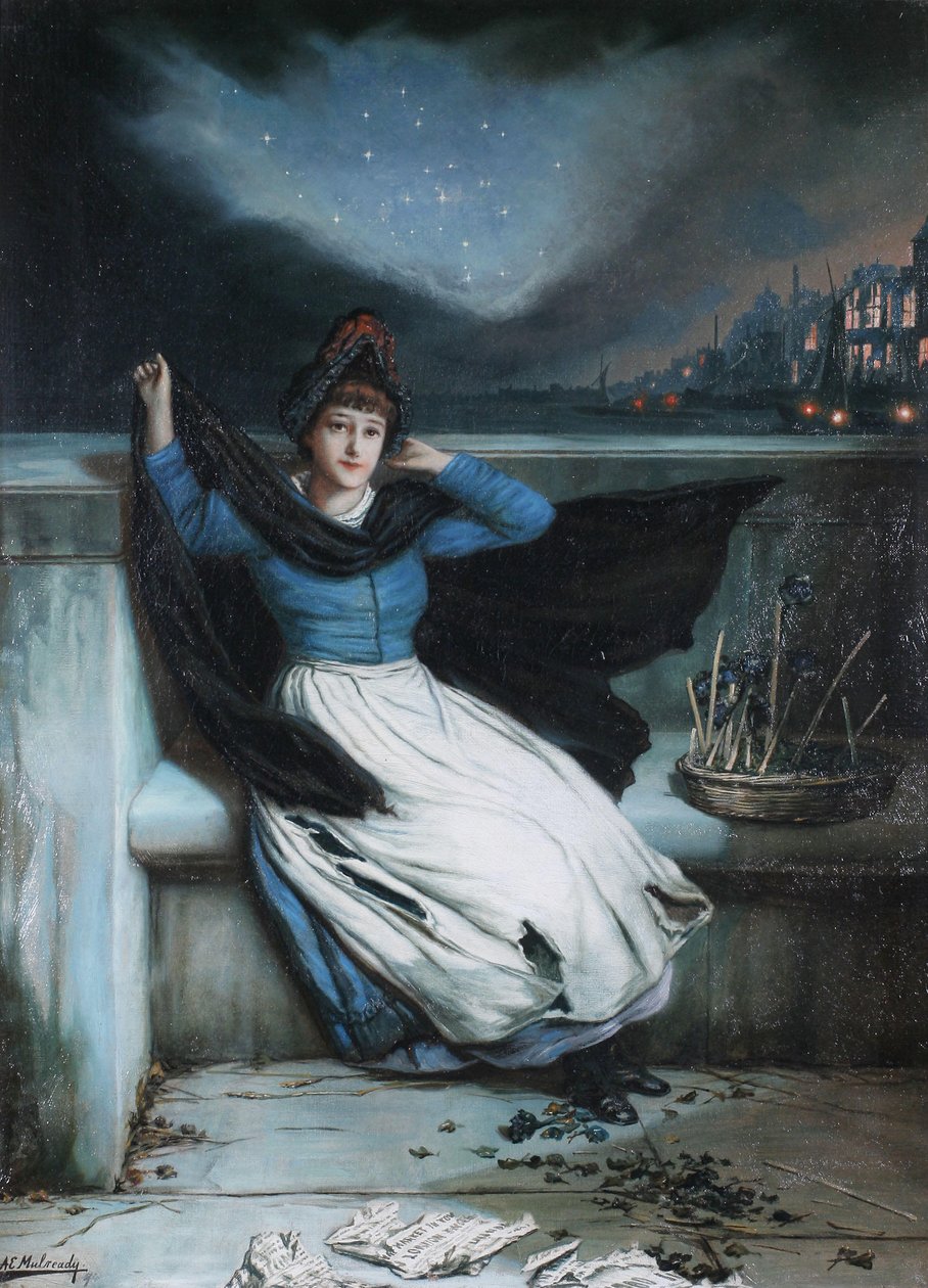 A nap zárása - Selling Out alkotó: Augustus Edwin Mulready