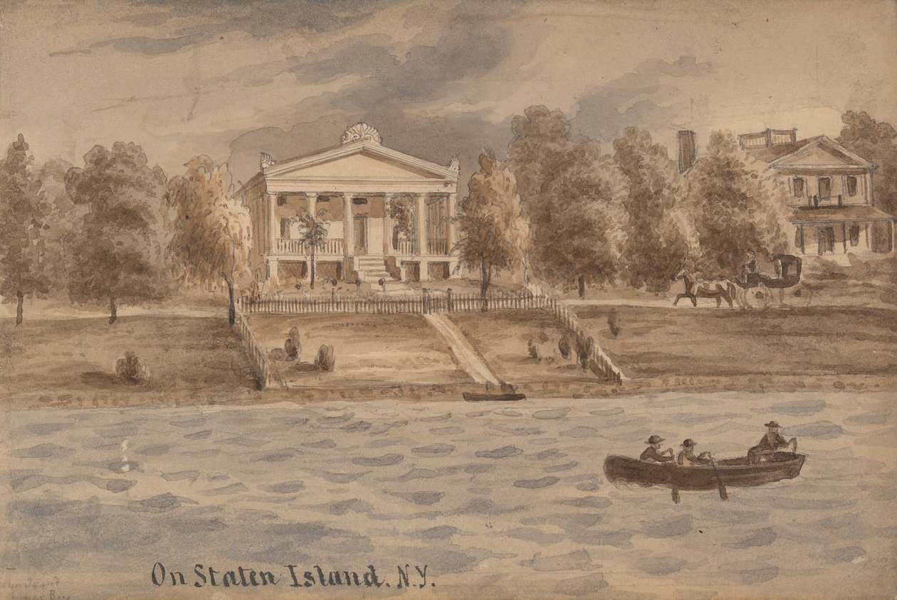 Inner Bay, Staten Island, New York, kb. 1872. alkotó: Augustus Kollner