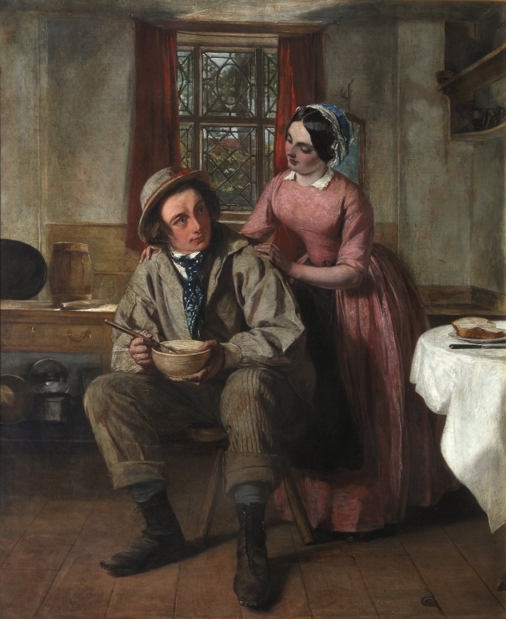 Charles Dickens Sir Charles Coldstream karakterében, 1850 körül alkotó: Augustus Leopold Egg