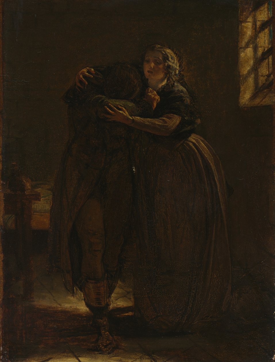 Tanulmány a "Nyugodj meg ebben a kebelben, saját sújtott kedvesem" című tanulmányhoz alkotó: Augustus Leopold Egg
