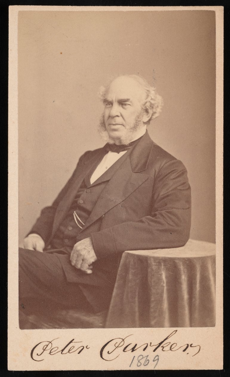 Peter Parker portréja 1804-1888, 1869. alkotó: Augustus Marshall
