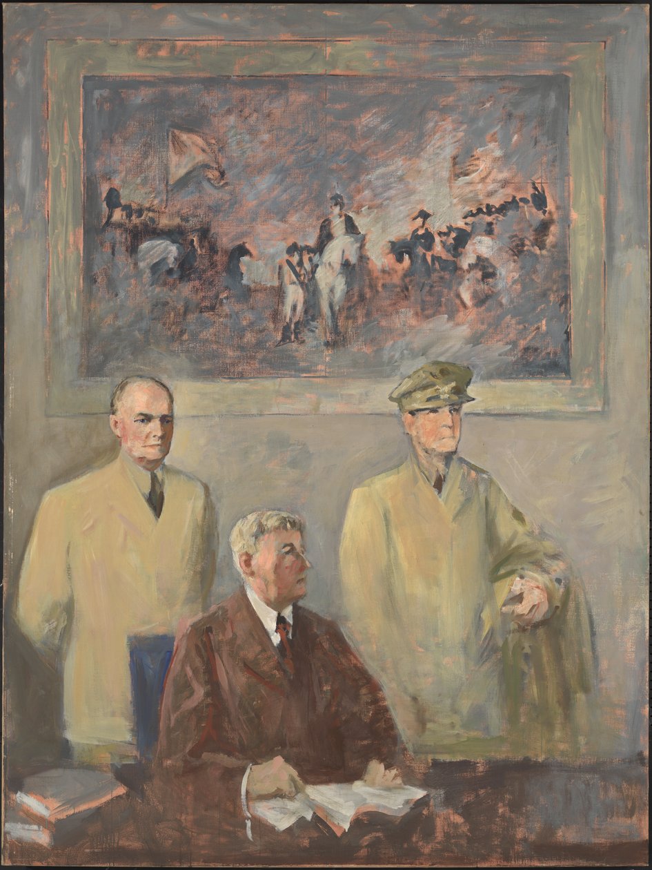 A Főparancsnokság – Bal oldali panel, 1947-1949. alkotó: Augustus Vincent Tack