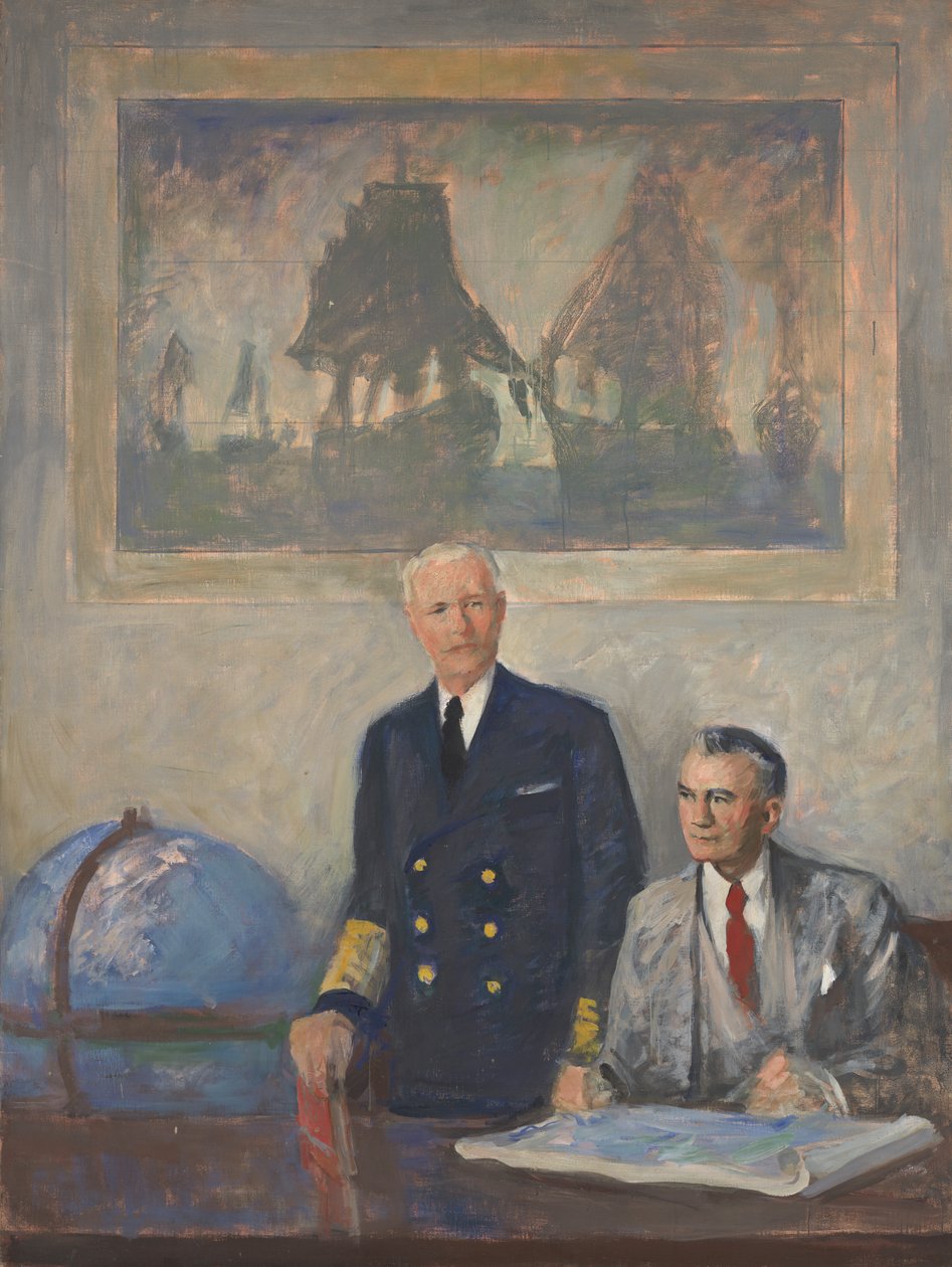 A főparancsnokság – jobb oldali panel, 1947-1949. alkotó: Augustus Vincent Tack