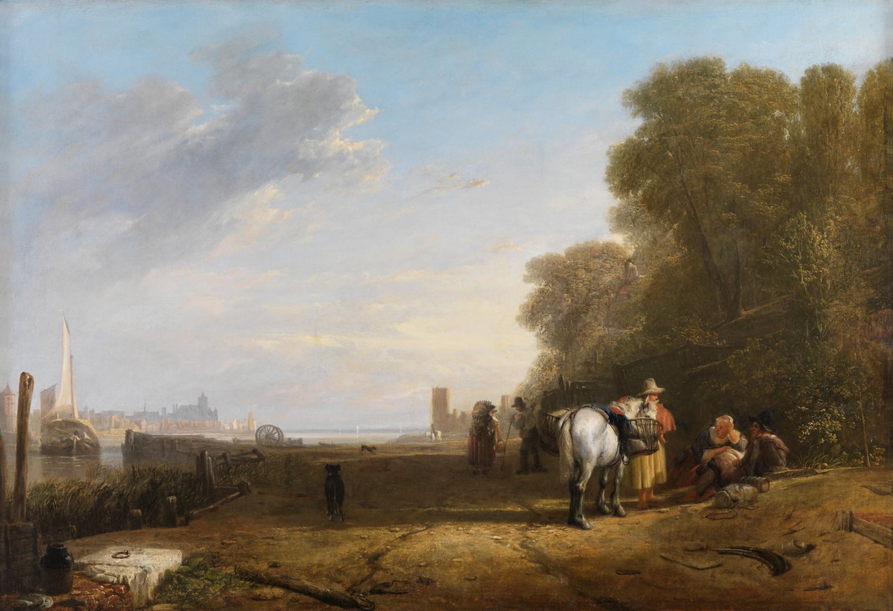 Jelenet Hollandiában alkotó: Augustus Wall Callcott