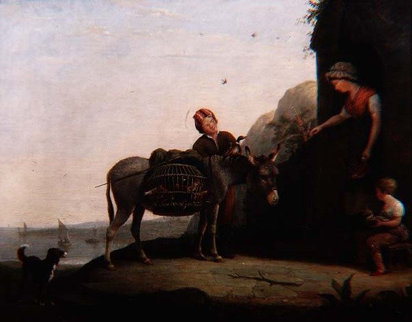 Baromfi alkudozás alkotó: Augustus Wall Callcott