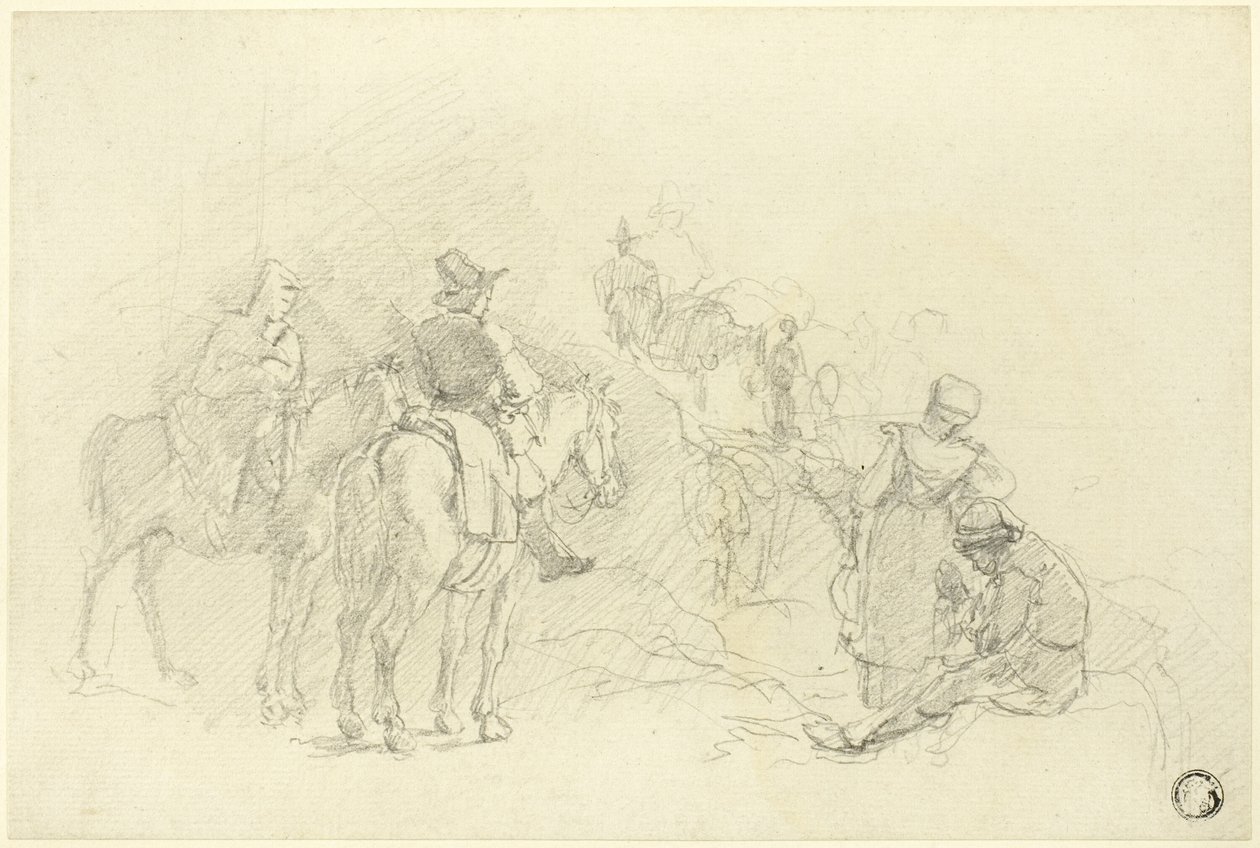 Pihenő utazók alkotó: Augustus Wall Callcott