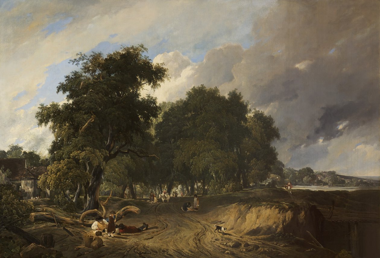 Visszatérés a piacról alkotó: Augustus Wall Callcott