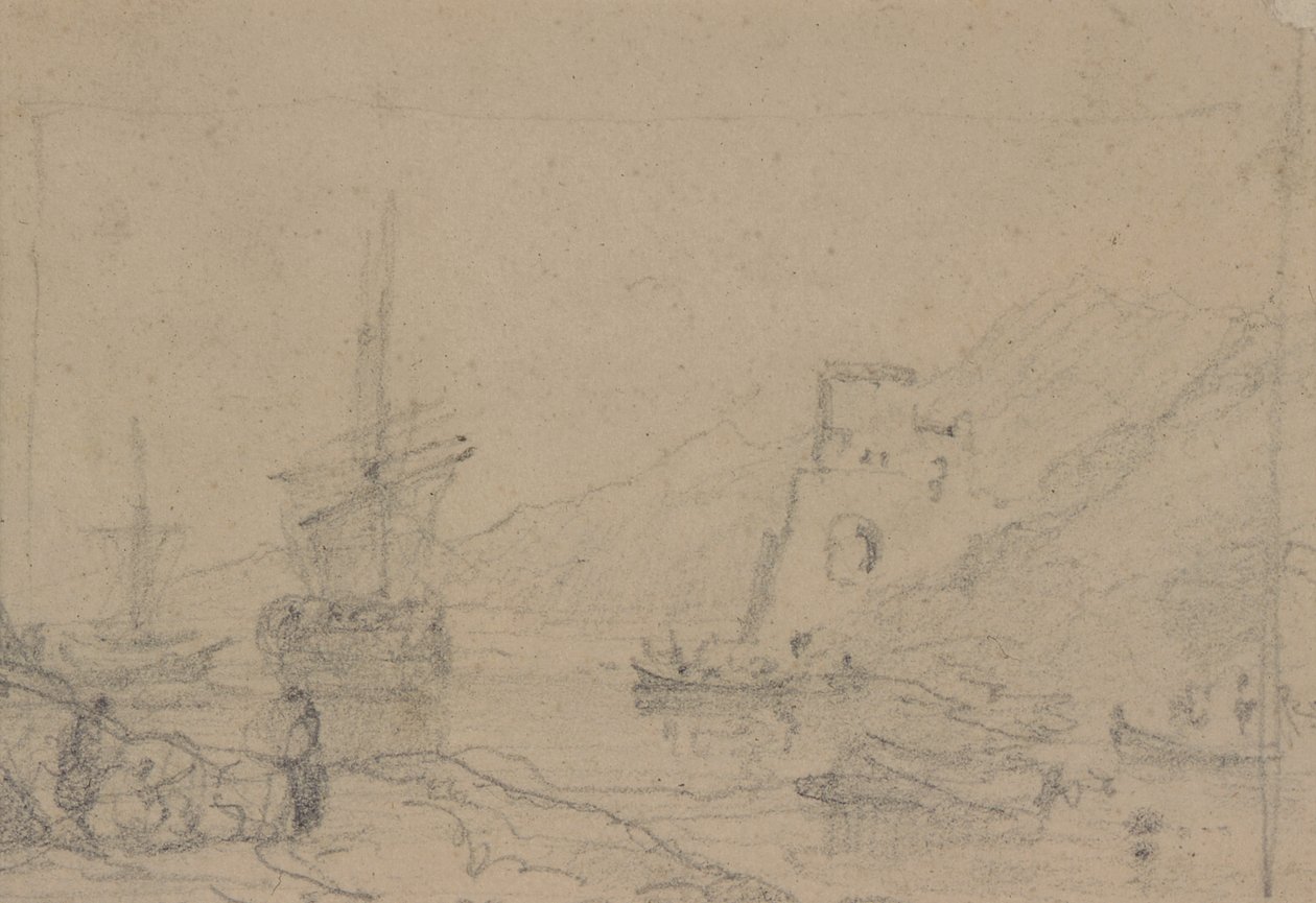 Kompozíciós tanulmányok (rajz) alkotó: Augustus Wall Callcott
