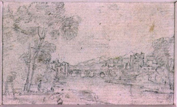 Kompozíciós tanulmányok (rajz) alkotó: Augustus Wall Callcott