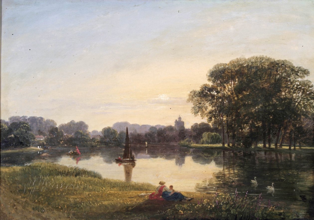 A folyó Chiswickben, 1800 körül alkotó: Augustus Wall Callcott