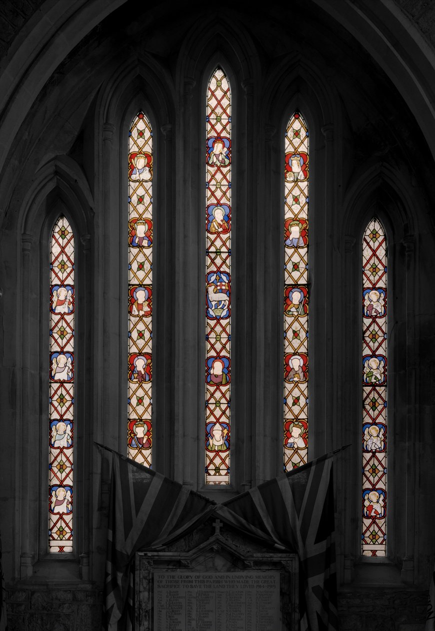 A bárányimádat, 1850 (festett üveg) alkotó: Augustus Welby Northmore Pugin