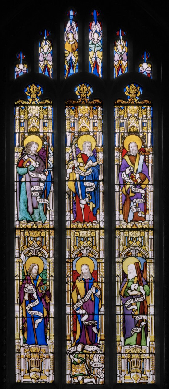 Apostolok, 1837 (festett üveg) alkotó: Augustus Welby Northmore Pugin