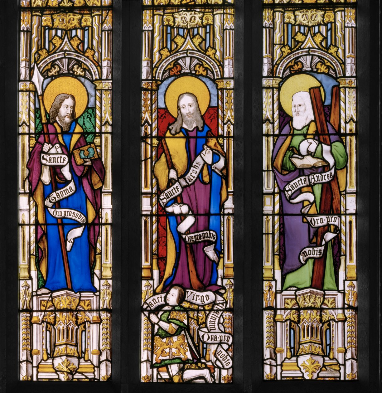 Apostolok, részlet, 1837 (festett üveg) alkotó: Augustus Welby Northmore Pugin