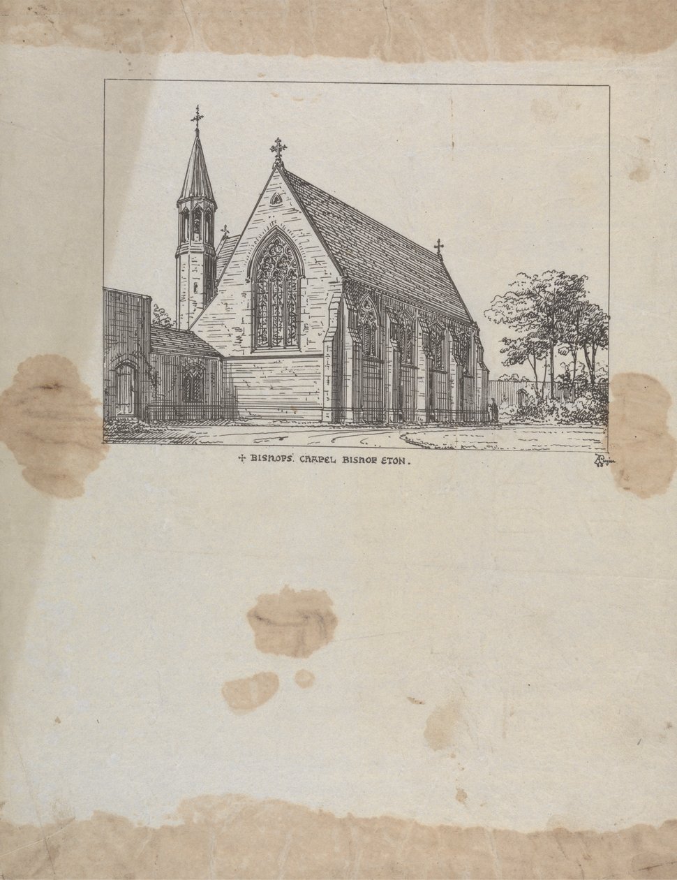 Püspöki kápolna Bishop Eton (épült 1845-1850 körül) alkotó: Augustus Welby Northmore Pugin