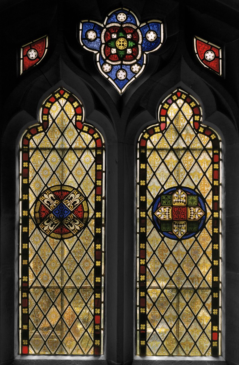 Kolostor ablaka, 1846 (festett üveg) alkotó: Augustus Welby Northmore Pugin