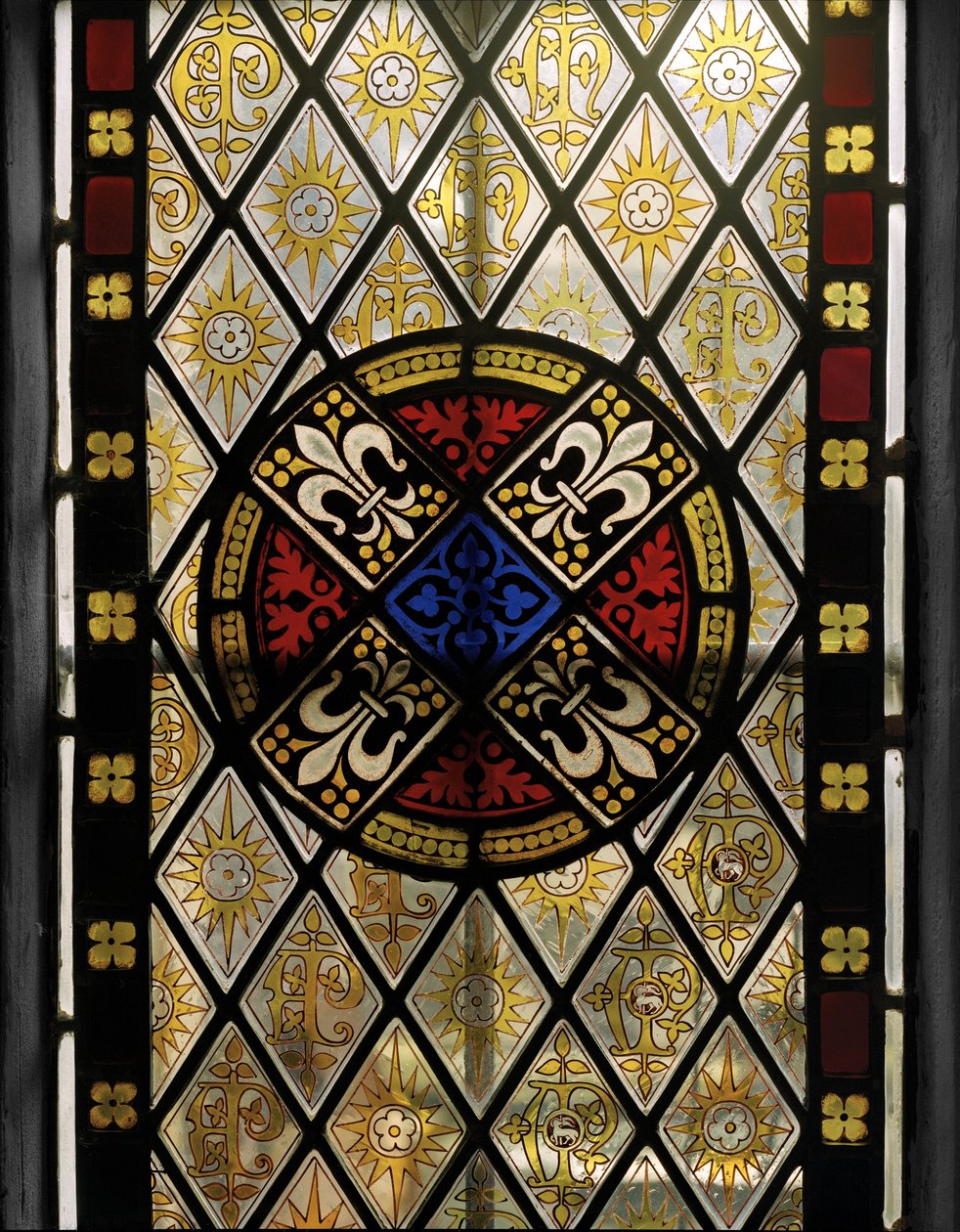Kolostor ablaka, részlet, 1846 (ólomüveg) alkotó: Augustus Welby Northmore Pugin