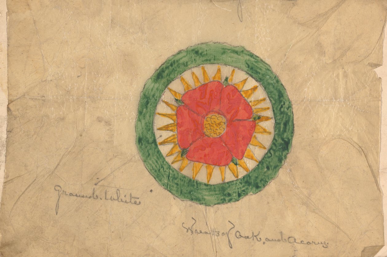 Tölgy és makk koszorú tervezése, valószínűleg a hangszórószék terveihez kapcsolódik alkotó: Augustus Welby Northmore Pugin