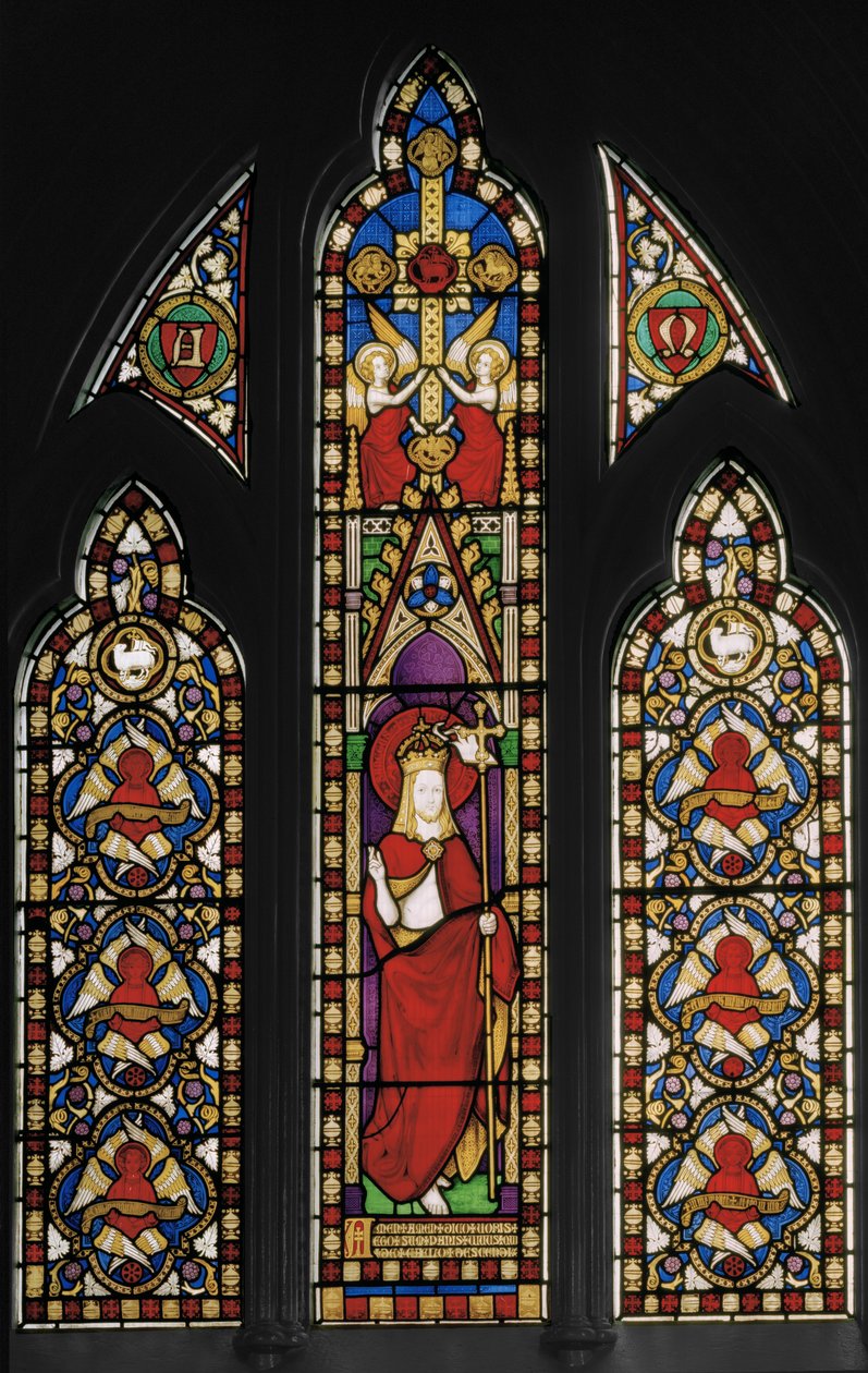 Keleti ablak, Oltáriszentség-kápolna, 1845 körül (festett üveg) alkotó: Augustus Welby Northmore Pugin