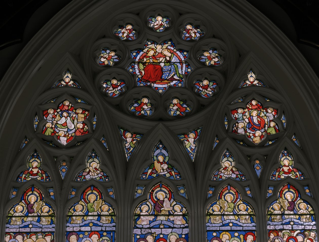 Mennyei Jeruzsálem, részlet, 1849 alkotó: Augustus Welby Northmore Pugin