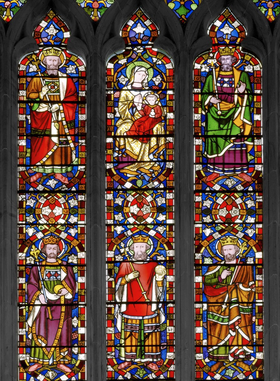 Jesse Tree, részlet, 1848 (ólomüveg) alkotó: Augustus Welby Northmore Pugin