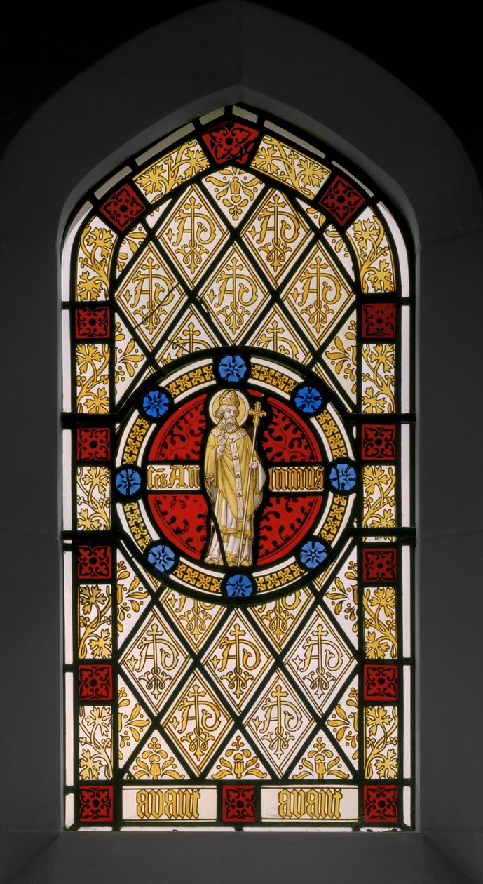 Könyvtári ablak, 1844 körül (ólomüveg) alkotó: Augustus Welby Northmore Pugin