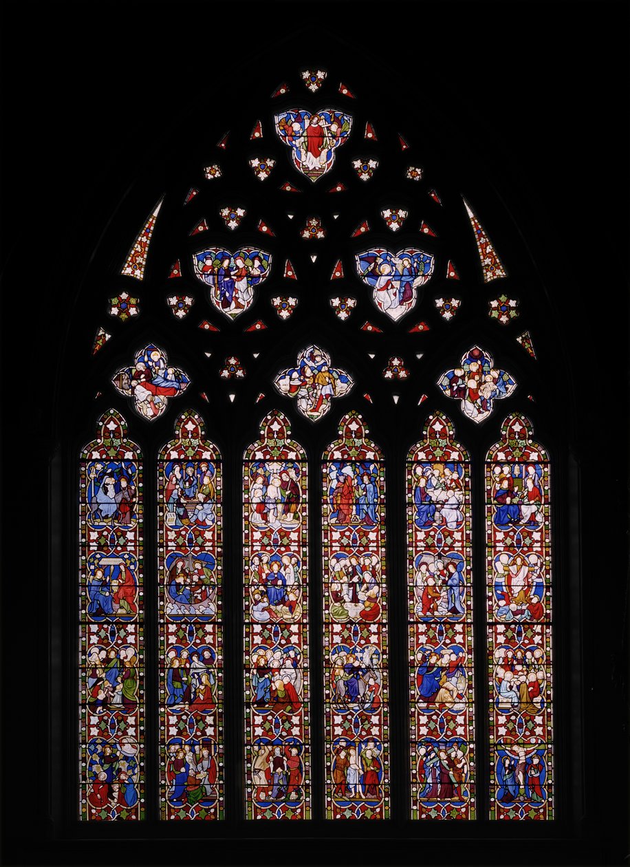 Krisztus élete, 1850 (festett üveg) alkotó: Augustus Welby Northmore Pugin