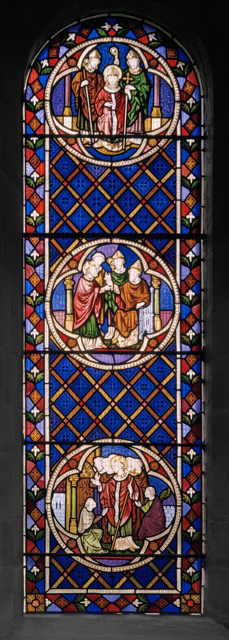 Yorki Vilmos élete, 1848 (ólomüveg) alkotó: Augustus Welby Northmore Pugin