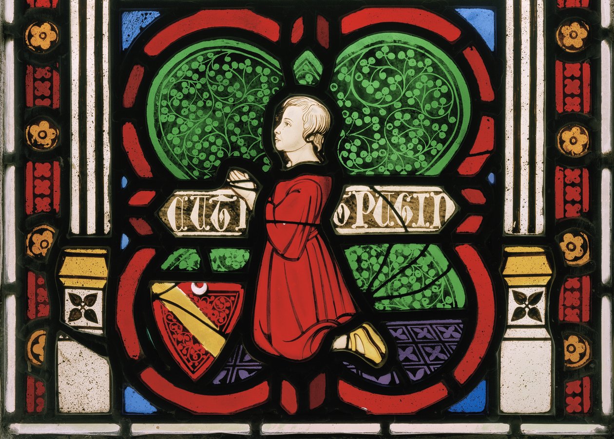 Pugins második fia, Cuthbert, kápolna ablaka, 1844 körül (festett üveg) alkotó: Augustus Welby Northmore Pugin