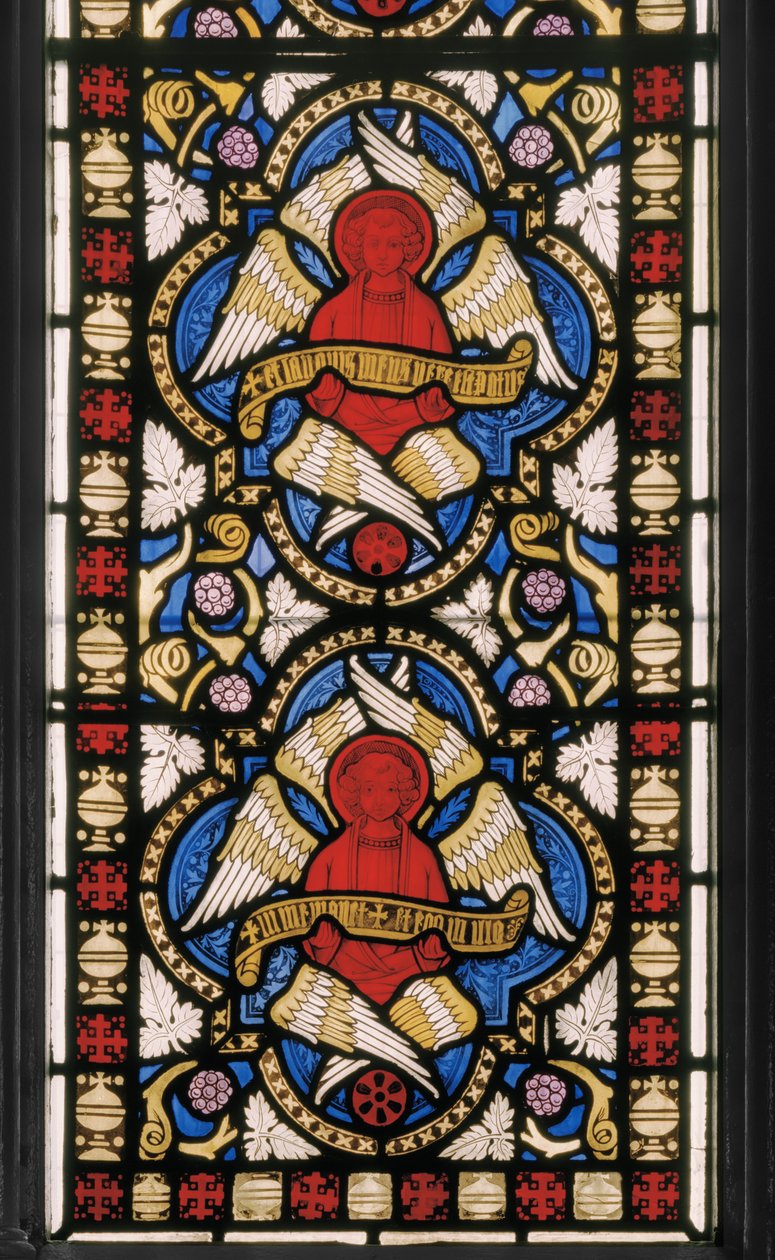 Seraphim, Oltáriszentség-kápolna, 1845 körül (festett üveg) alkotó: Augustus Welby Northmore Pugin