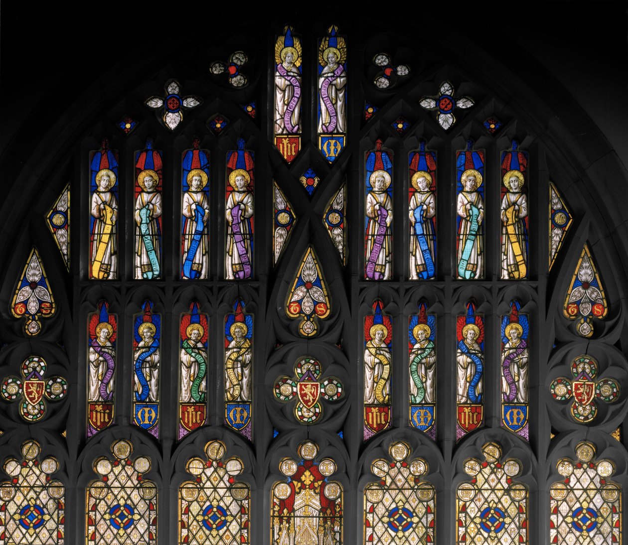 St. Alban, részlet, 1841 körül (ólomüveg) alkotó: Augustus Welby Northmore Pugin