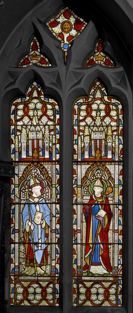 St. Bonifác és St. Swithin, 1852 (ólomüveg) alkotó: Augustus Welby Northmore Pugin