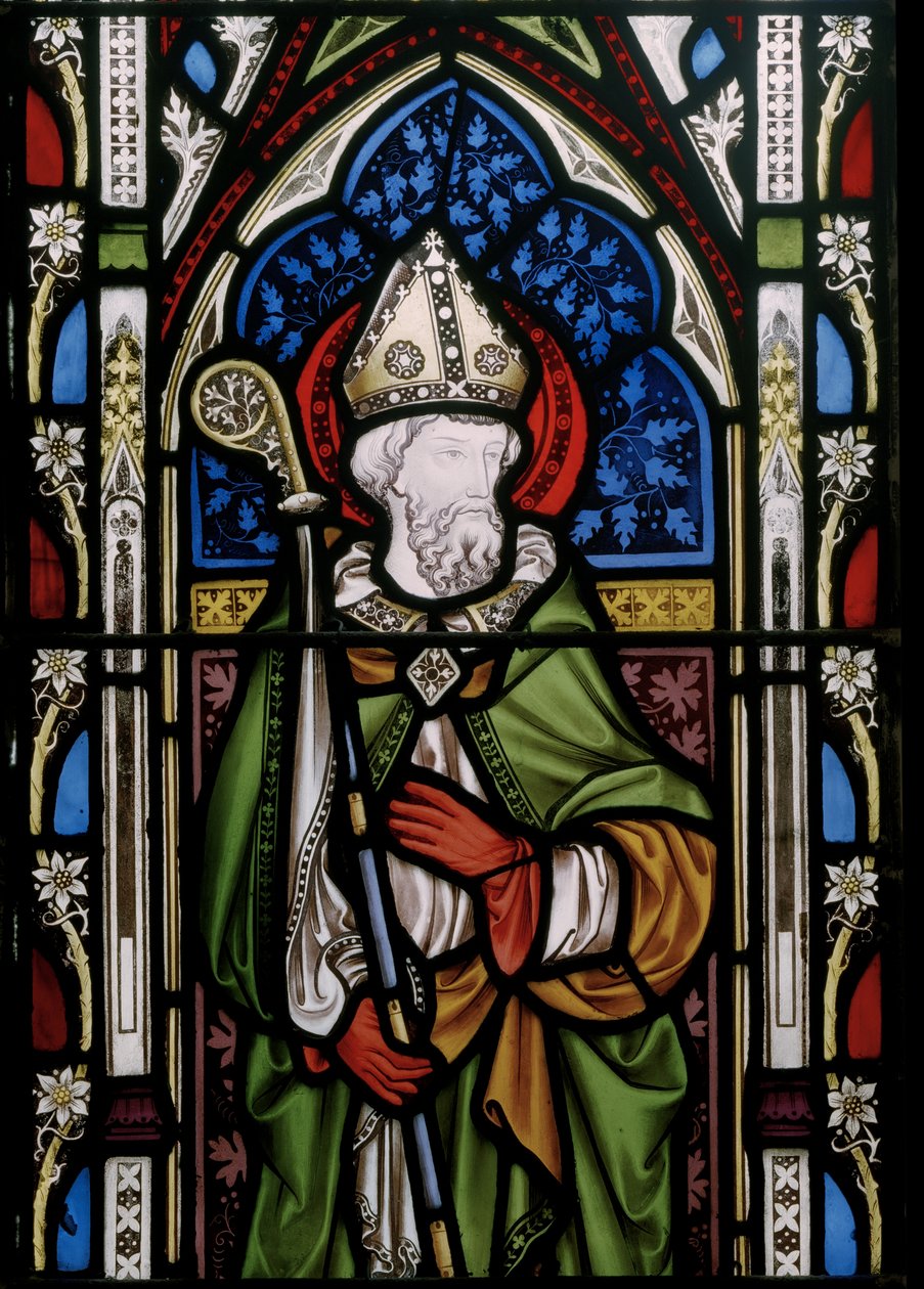 Szent Dávid, részlet (ólomüveg) alkotó: Augustus Welby Northmore Pugin