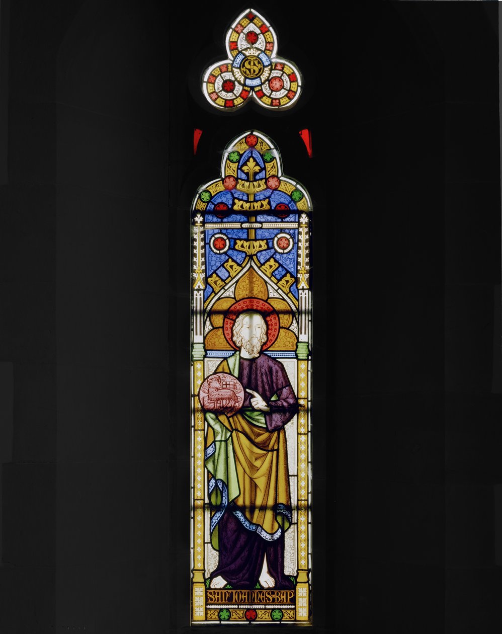 Keresztelő Szent János, 1847 (ólomüveg) alkotó: Augustus Welby Northmore Pugin