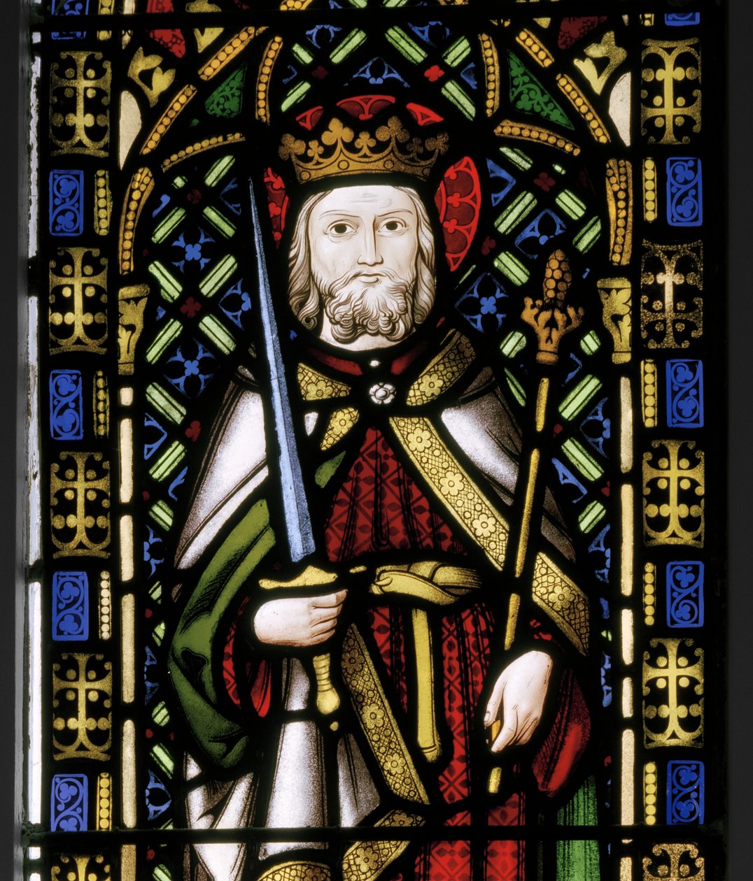 St Oswald, 1846 (ólomüveg) alkotó: Augustus Welby Northmore Pugin