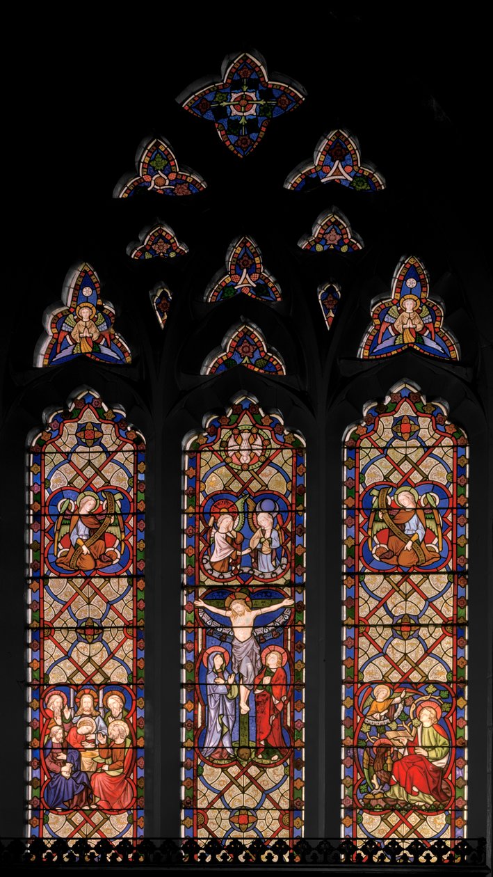 A keresztre feszítés, 1849 (festett üveg) alkotó: Augustus Welby Northmore Pugin