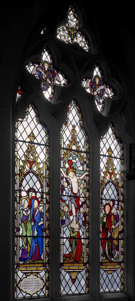 A keresztre feszítés, 1852 (festett üveg) alkotó: Augustus Welby Northmore Pugin