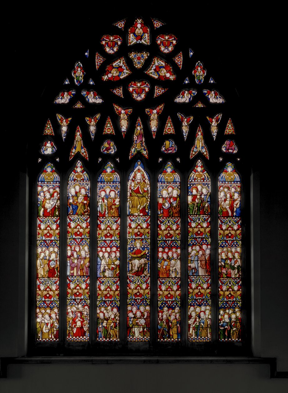 A templom diadala, 1884 (festett üveg) alkotó: Augustus Welby Northmore Pugin