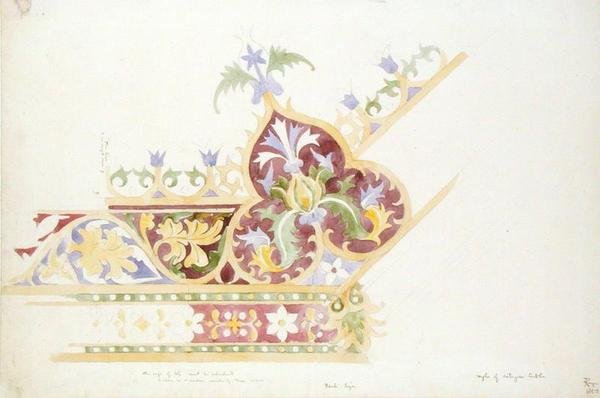 Tervezés asztallaphoz alkotó: Augustus Welby Pugin