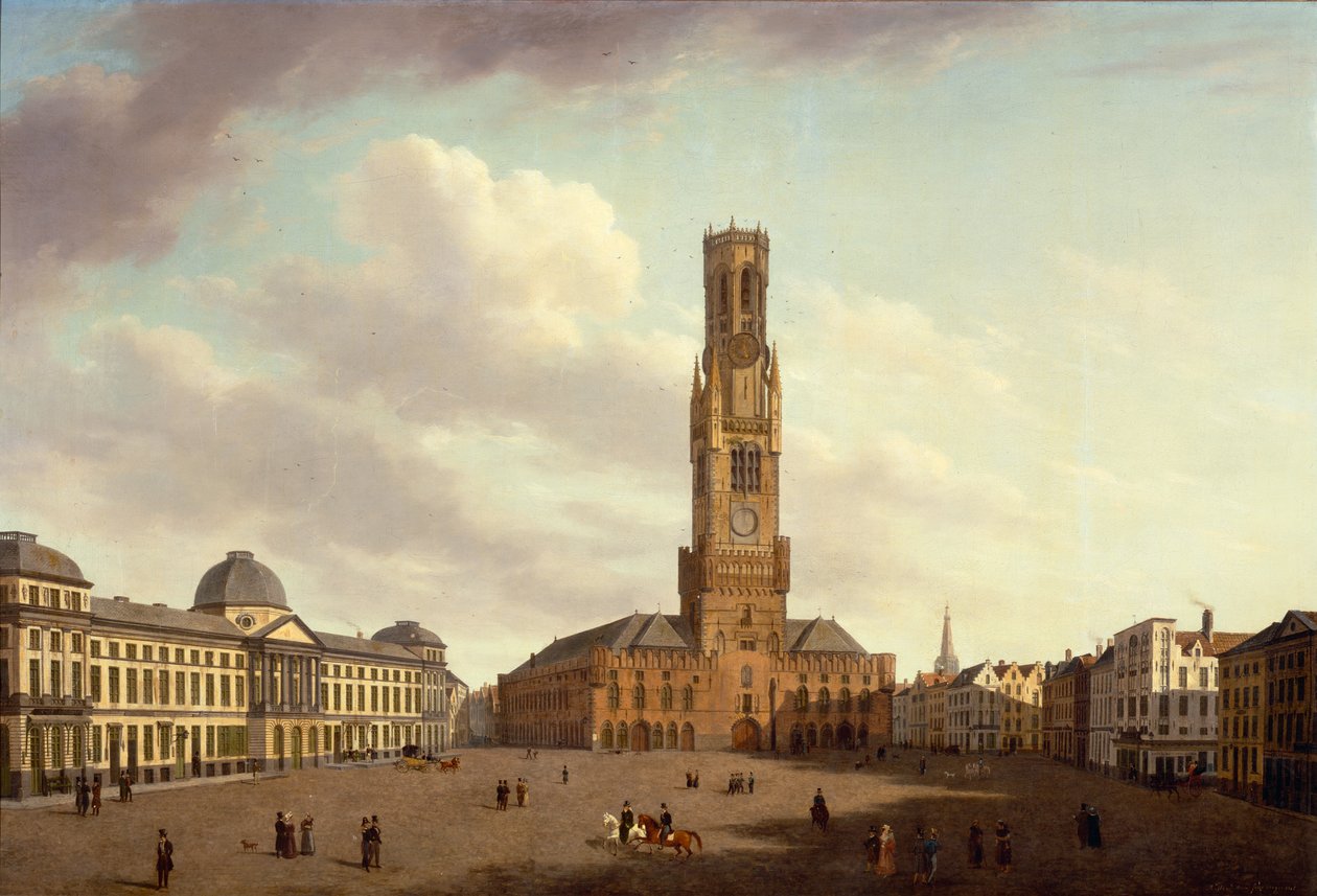 A piac, Bruges alkotó: Augustus van den Steene
