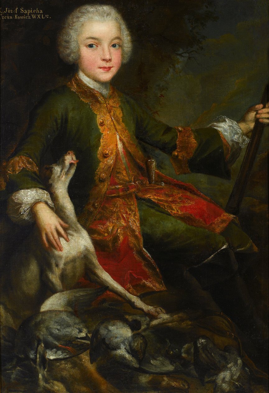 Józef Sapieha portréja 1737-1792, 1740 körül alkotó: Augustyn Mirys