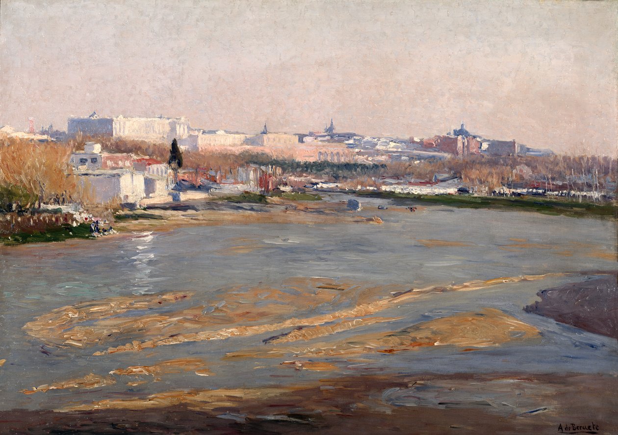 A Manzanares folyó partja, 1912 alkotó: Aureliano de Beruete