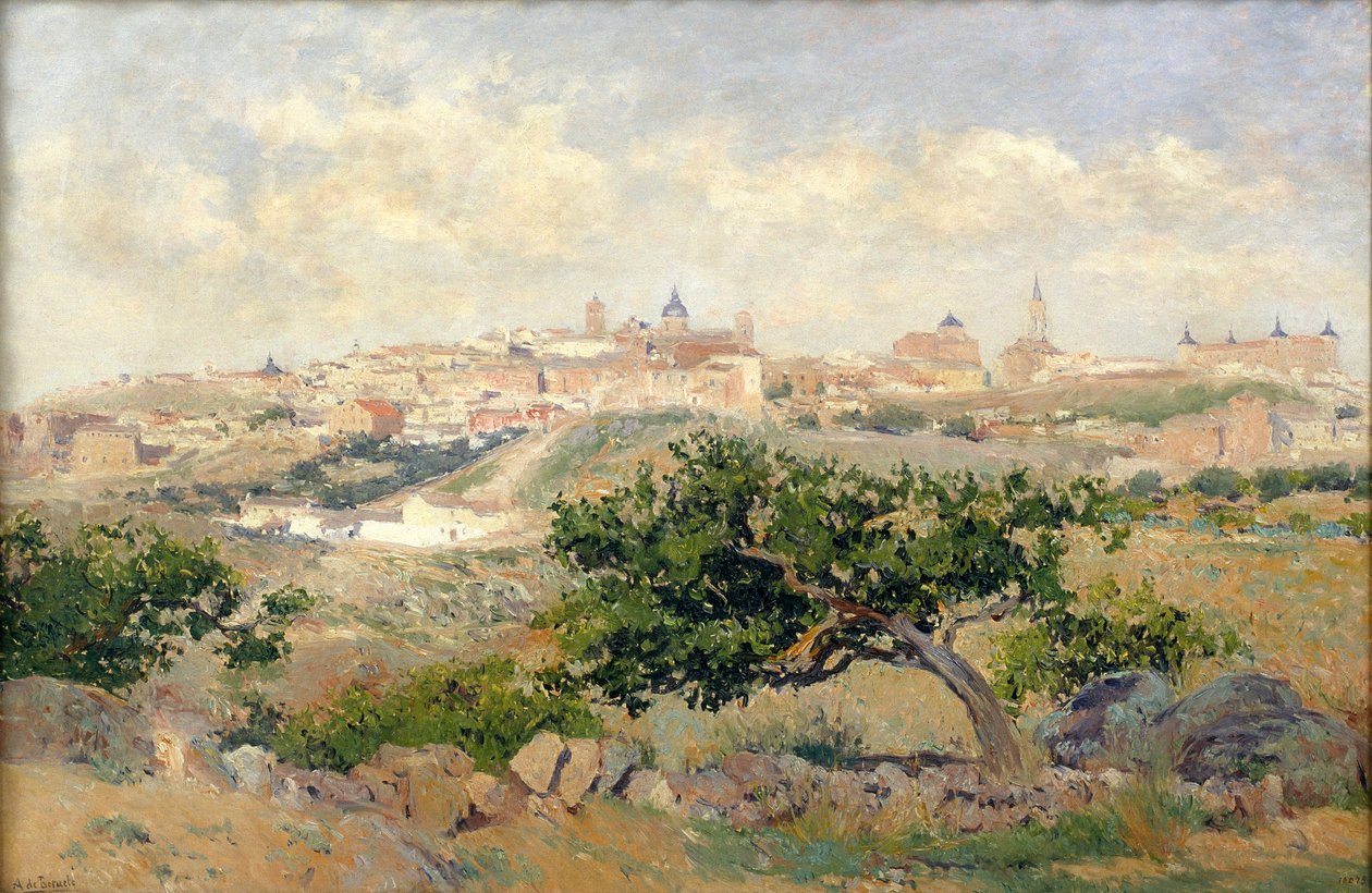 Kilátás Toledóra alkotó: Aureliano de Beruete