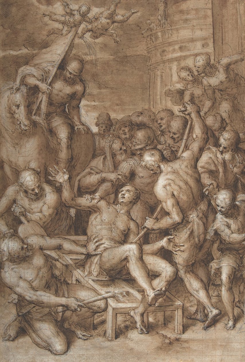 Szent Lőrinc mártíromsága, 1580-as évek – 1590-es évek eleje. alkotó: Aurelio Luini