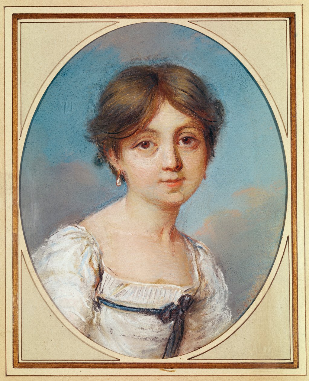 Amandine Aurore Lucile Dupin (1804-76) gyermekként, 1809 körül (pasztell, papíron) alkotó: Aurore Dupin de Francueil