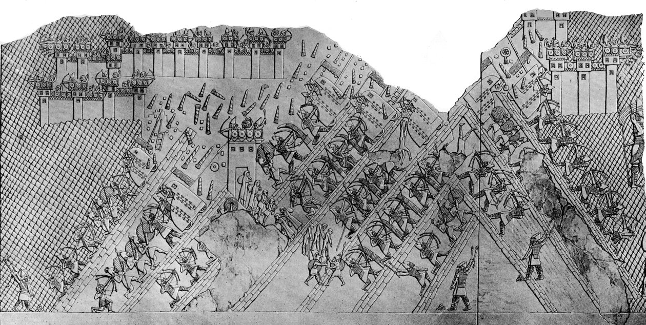 Támadás Lachish városa ellen, ie 700-692, 1900-1920. alkotó: Austen Henry Layard