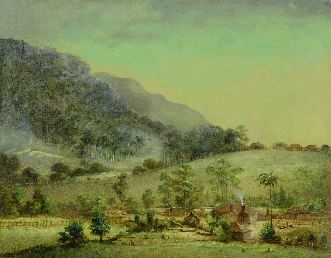 Tanyák, 1850 körül alkotó: Australasian School