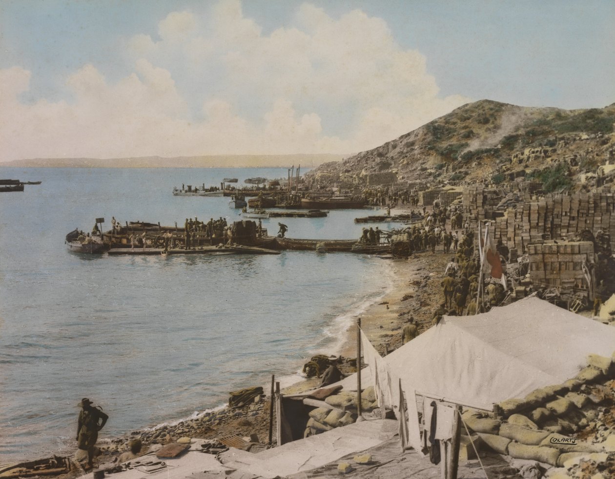 Anzac Cove, Gallipoli, Törökország, 1915 alkotó: Australian Photographer